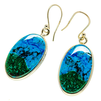 Chrysocolla Earrings handcrafted by Ana Silver Co - EARR416733