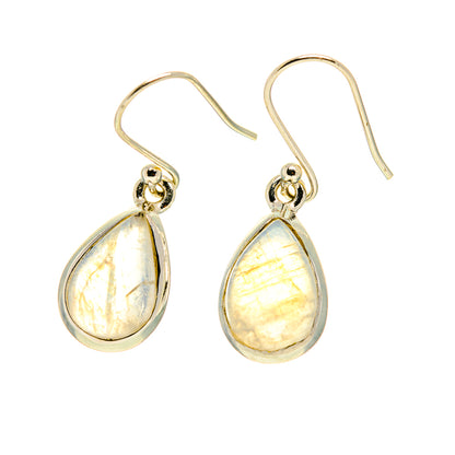 Rainbow Moonstone Earrings handcrafted by Ana Silver Co - EARR416745