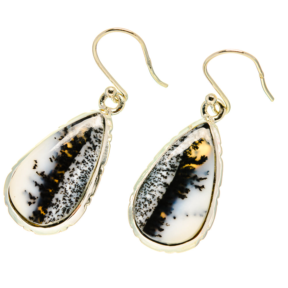 Dendritic Opal Earrings handcrafted by Ana Silver Co - EARR416747