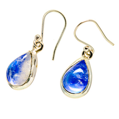 Rainbow Moonstone Earrings handcrafted by Ana Silver Co - EARR416756