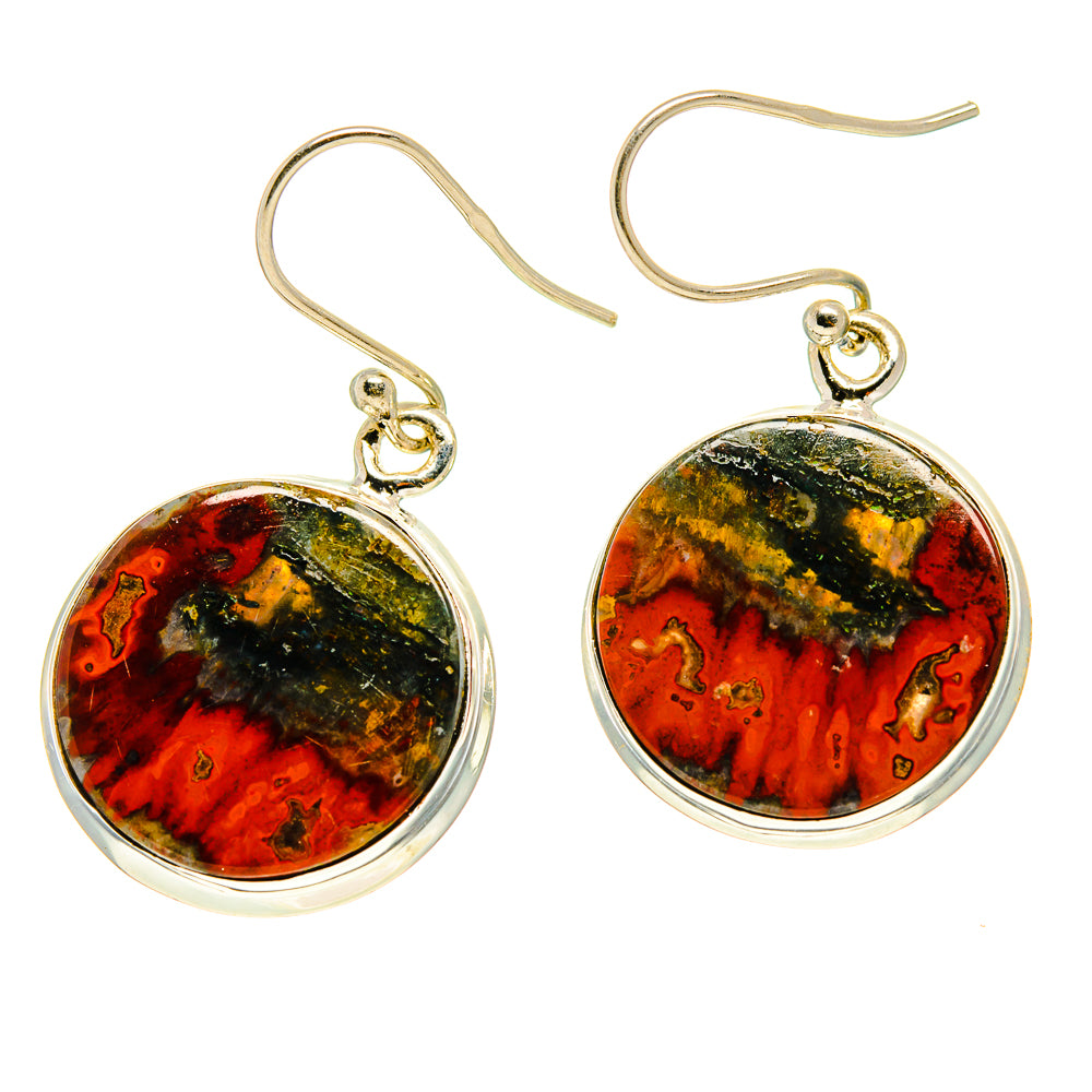 Ocean Jasper Earrings handcrafted by Ana Silver Co - EARR416758