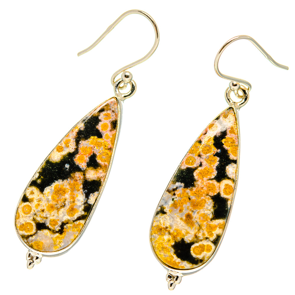 Ocean Jasper Earrings handcrafted by Ana Silver Co - EARR416774