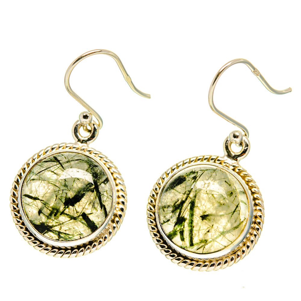 Tourmalinated Quartz Earrings handcrafted by Ana Silver Co - EARR416775