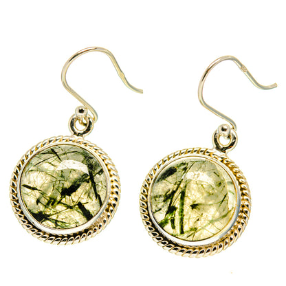 Tourmalinated Quartz Earrings handcrafted by Ana Silver Co - EARR416775