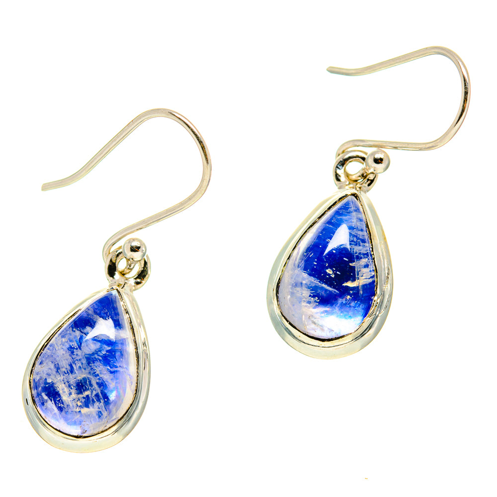 Rainbow Moonstone Earrings handcrafted by Ana Silver Co - EARR416779