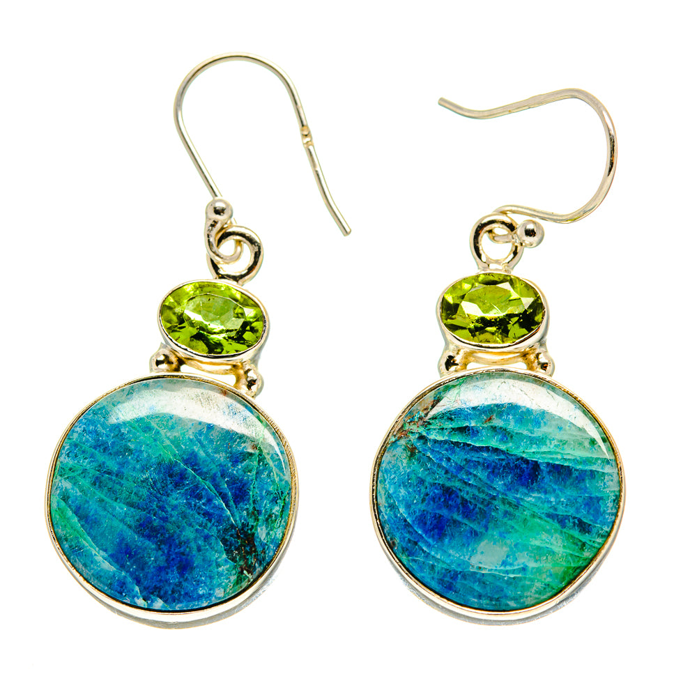 Peruvian Opal Earrings handcrafted by Ana Silver Co - EARR416781