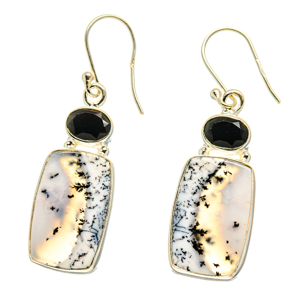 Dendritic Opal Earrings handcrafted by Ana Silver Co - EARR416787