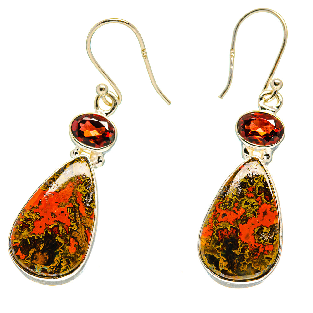 Moroccan Agate Earrings handcrafted by Ana Silver Co - EARR416795