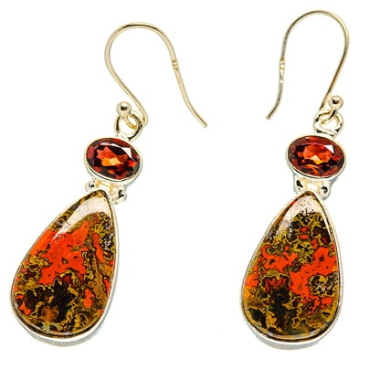 Moroccan Agate Earrings handcrafted by Ana Silver Co - EARR416795