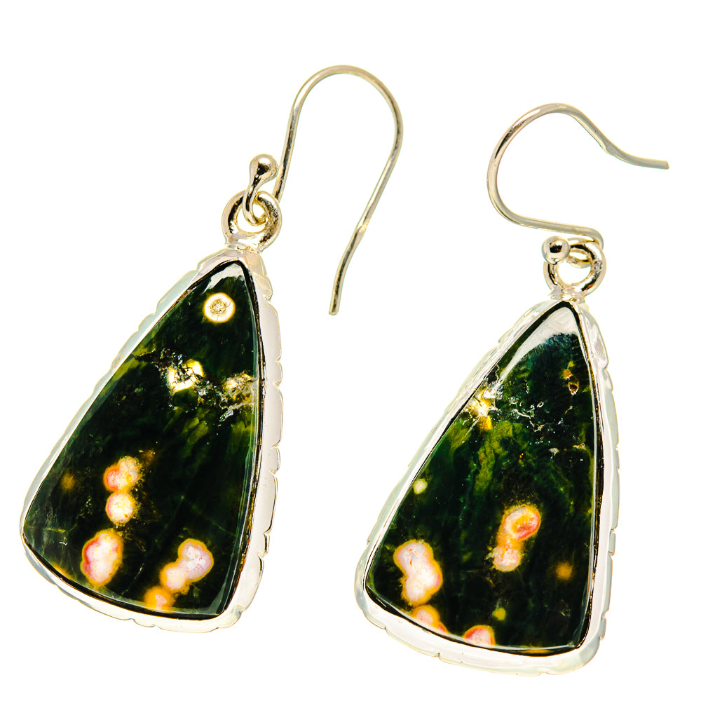 Ocean Jasper Earrings handcrafted by Ana Silver Co - EARR416798