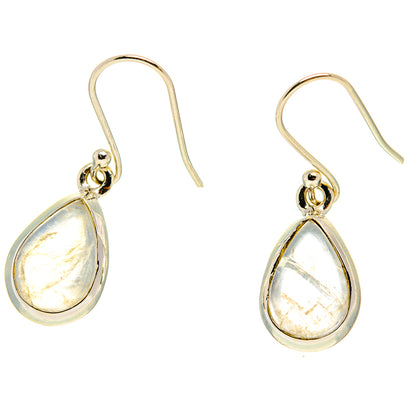 Rainbow Moonstone Earrings handcrafted by Ana Silver Co - EARR416803