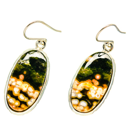 Ocean Jasper Earrings handcrafted by Ana Silver Co - EARR416804