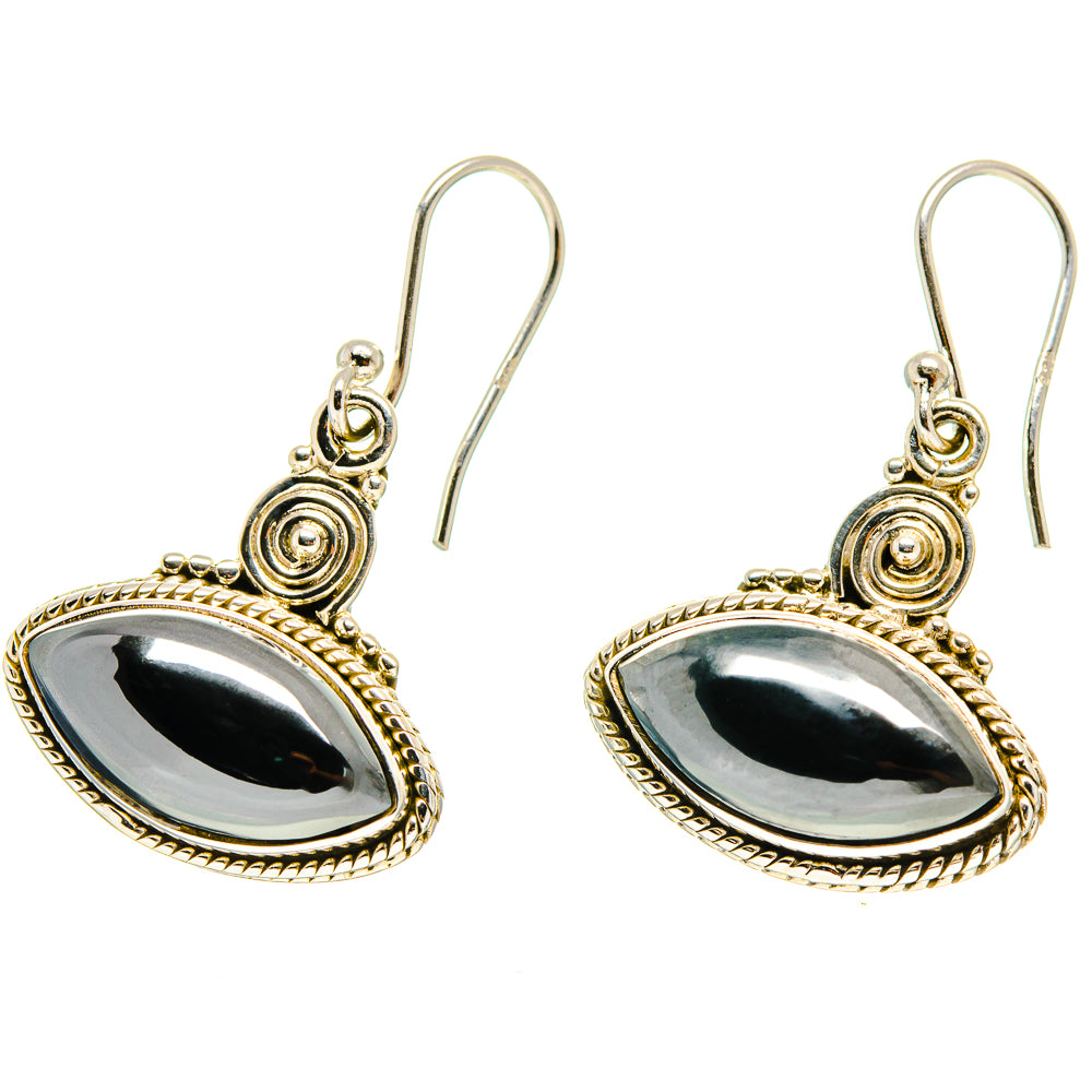 Hematite Earrings handcrafted by Ana Silver Co - EARR416807