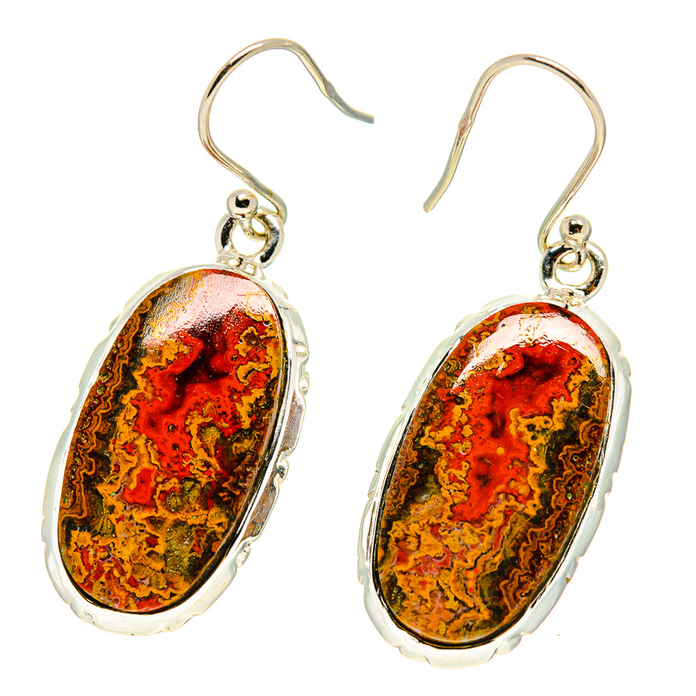Moroccan Agate Earrings handcrafted by Ana Silver Co - EARR416810