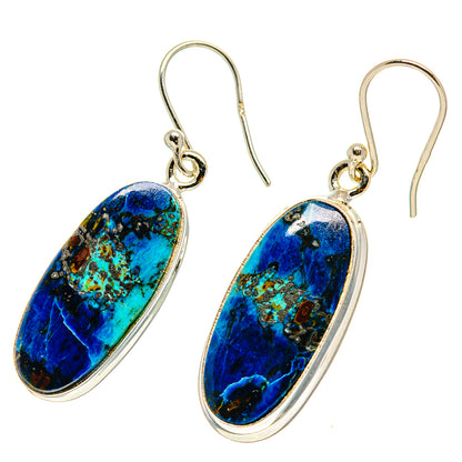 Shattuckite Earrings handcrafted by Ana Silver Co - EARR416814