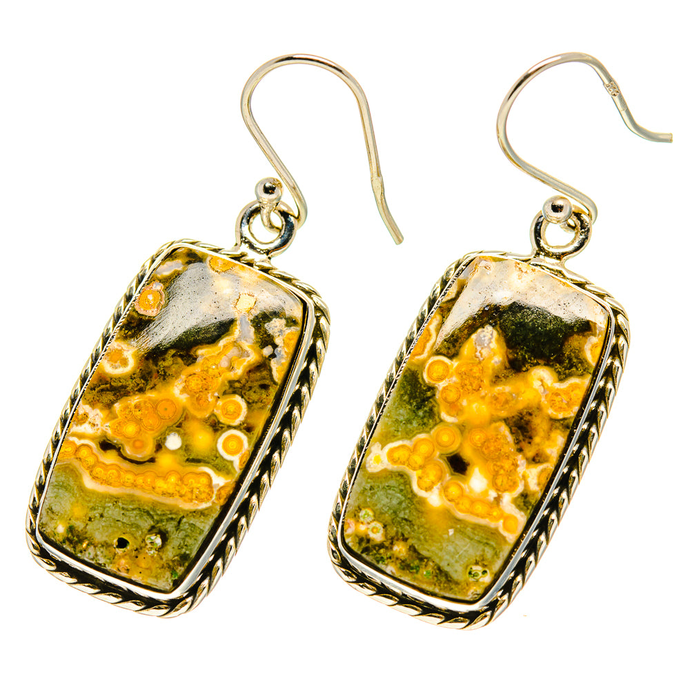 Ocean Jasper Earrings handcrafted by Ana Silver Co - EARR416834