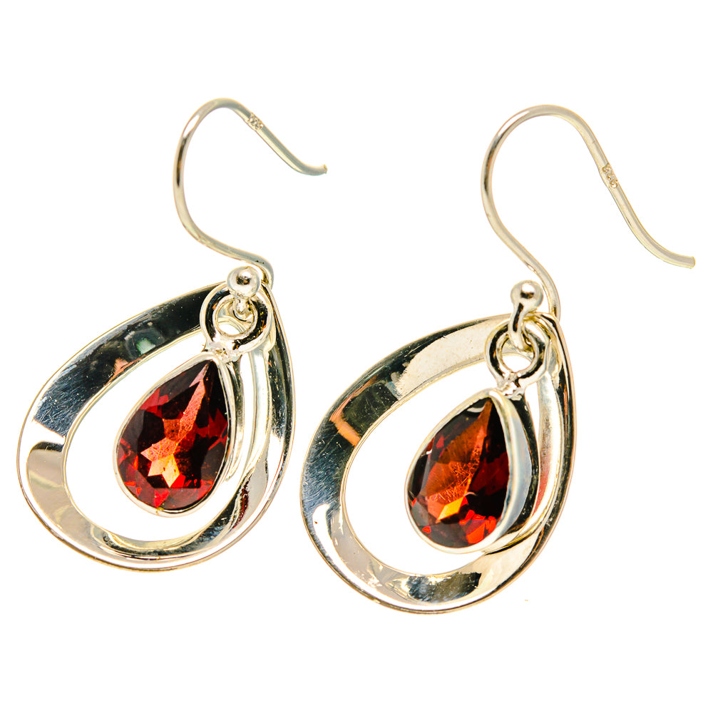 Garnet Earrings handcrafted by Ana Silver Co - EARR416835