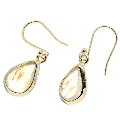 Rainbow Moonstone Earrings handcrafted by Ana Silver Co - EARR416844