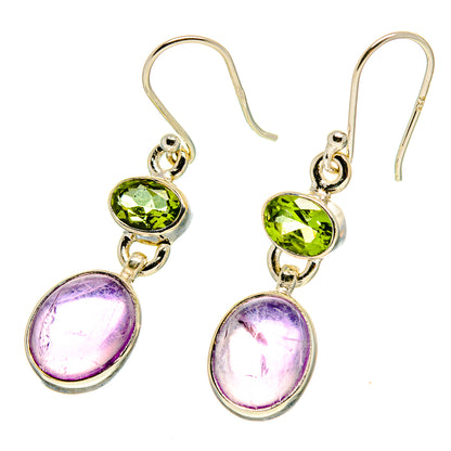 Amethyst, Peridot Earrings handcrafted by Ana Silver Co - EARR416848