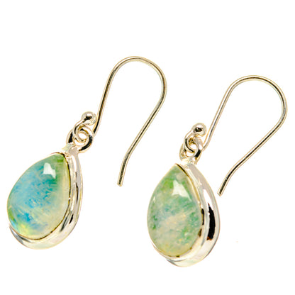 Green Moonstone Earrings handcrafted by Ana Silver Co - EARR416855