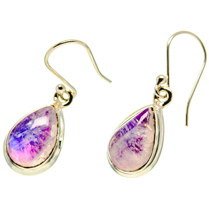 Rainbow Moonstone Earrings handcrafted by Ana Silver Co - EARR416859