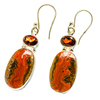 Moroccan Agate Earrings handcrafted by Ana Silver Co - EARR416862