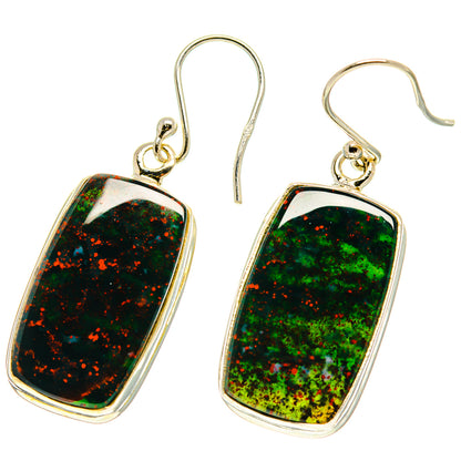 Bloodstone Earrings handcrafted by Ana Silver Co - EARR416868