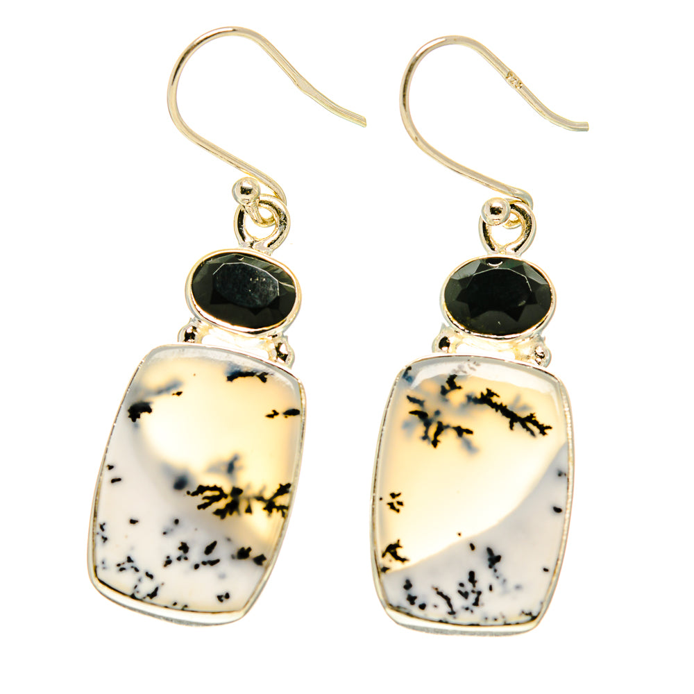 Dendritic Opal Earrings handcrafted by Ana Silver Co - EARR416873