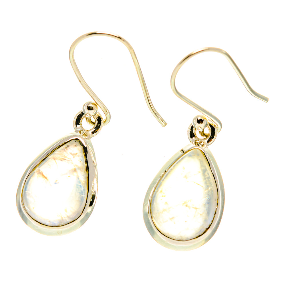 Rainbow Moonstone Earrings handcrafted by Ana Silver Co - EARR416875