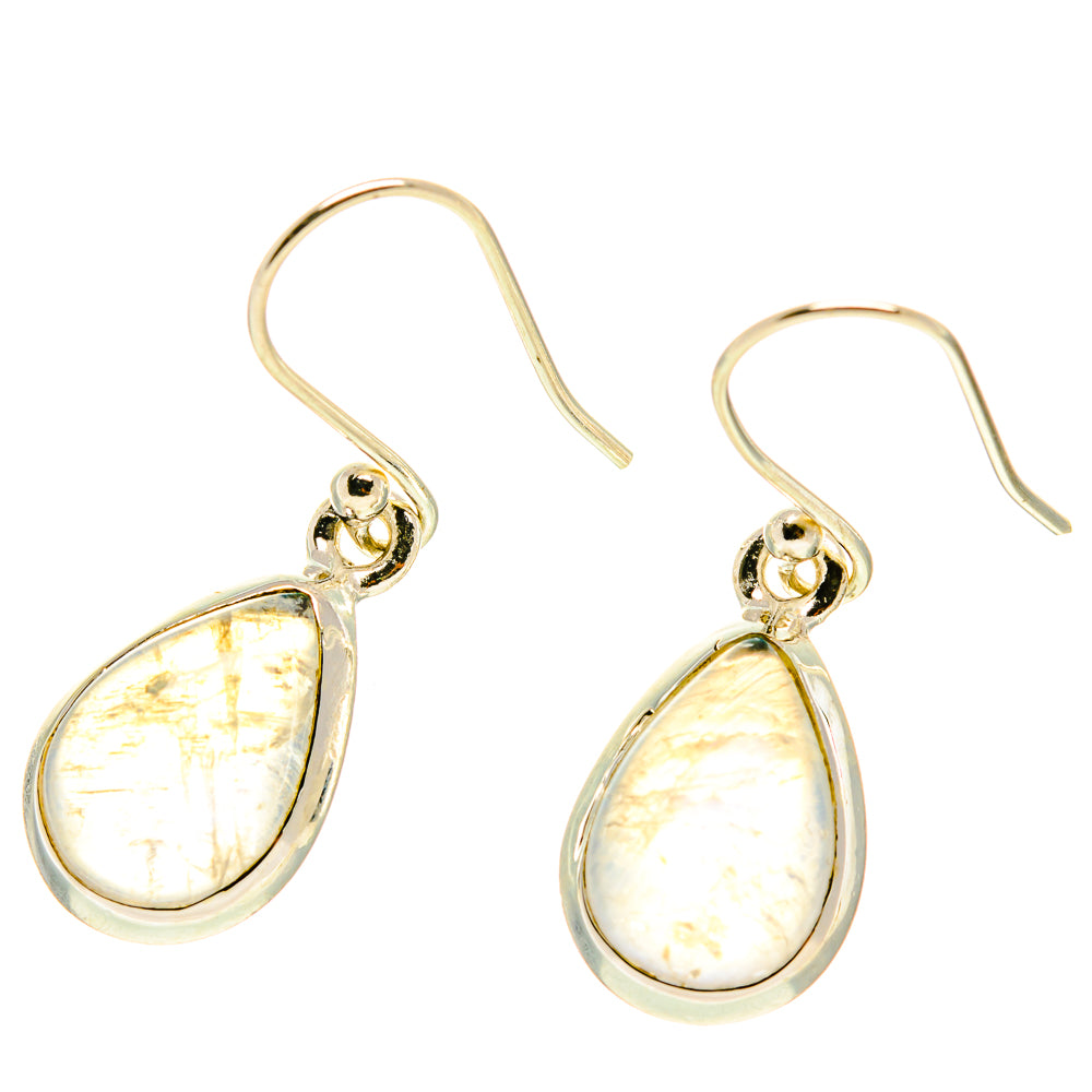 Rainbow Moonstone Earrings handcrafted by Ana Silver Co - EARR416886