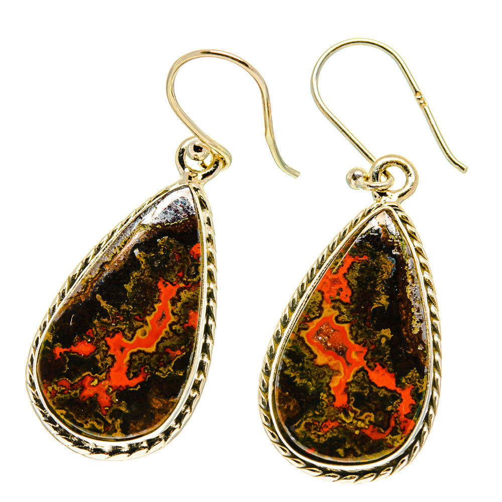 Moroccan Agate Earrings handcrafted by Ana Silver Co - EARR416887