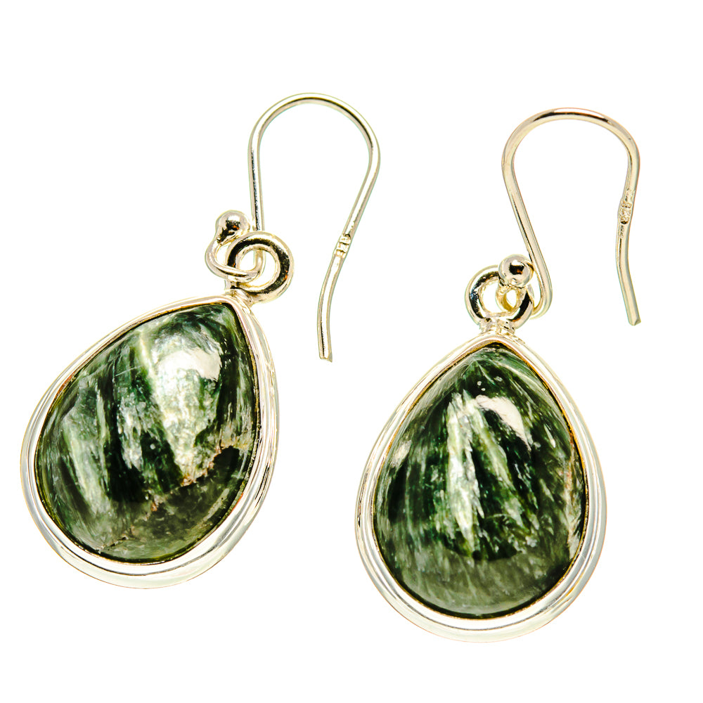 Seraphinite Earrings handcrafted by Ana Silver Co - EARR416897