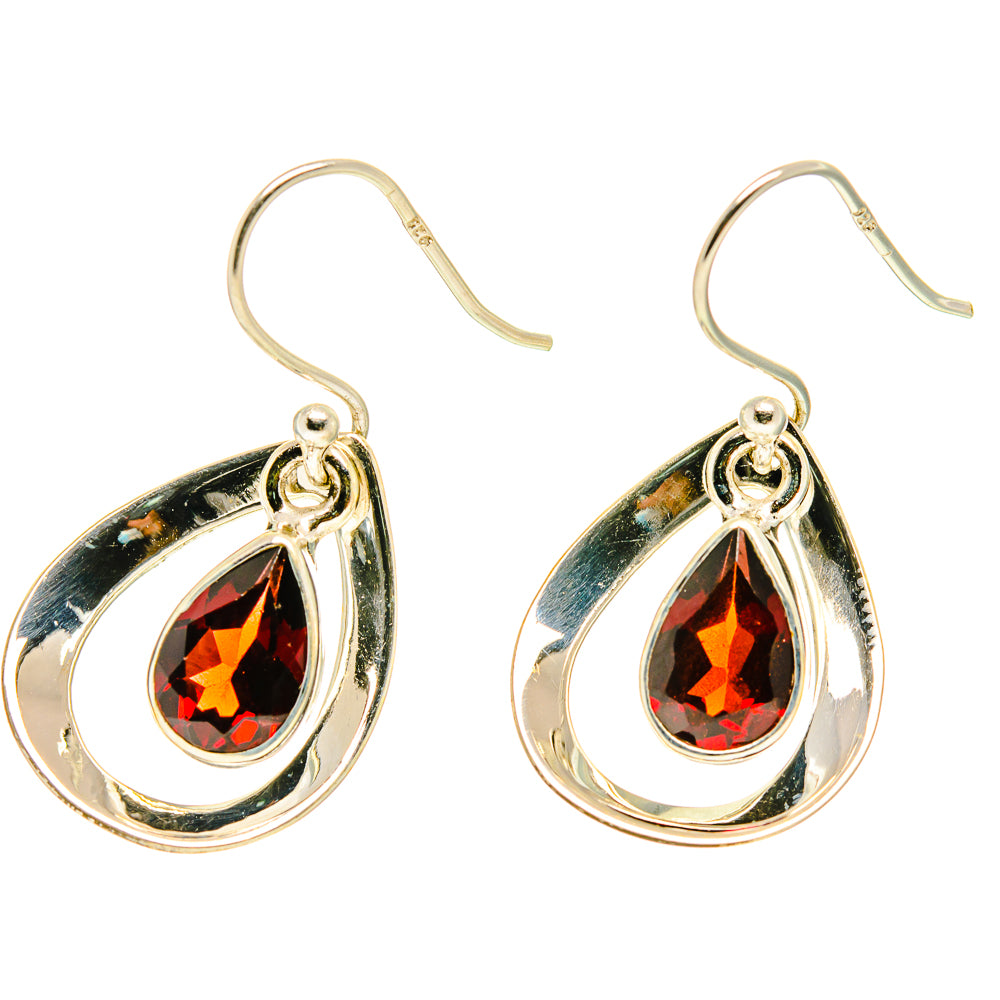 Garnet Earrings handcrafted by Ana Silver Co - EARR416905