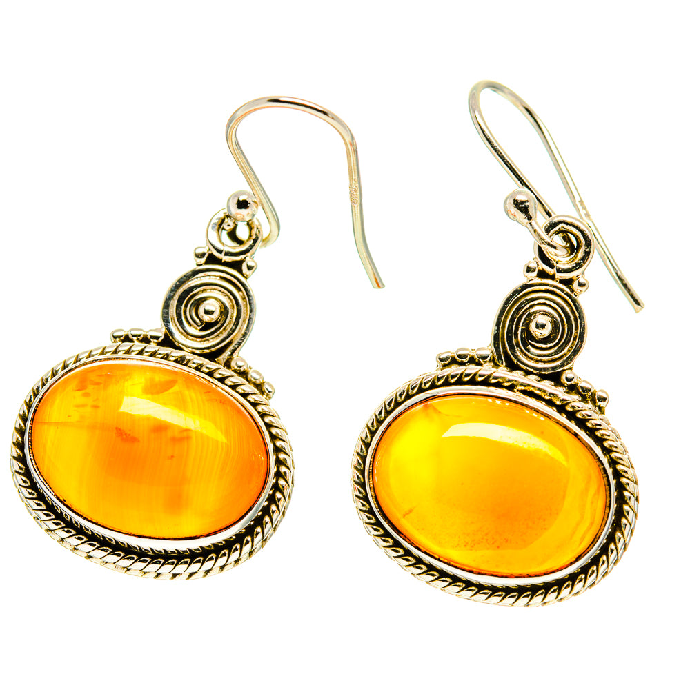 Carnelian Earrings handcrafted by Ana Silver Co - EARR416908