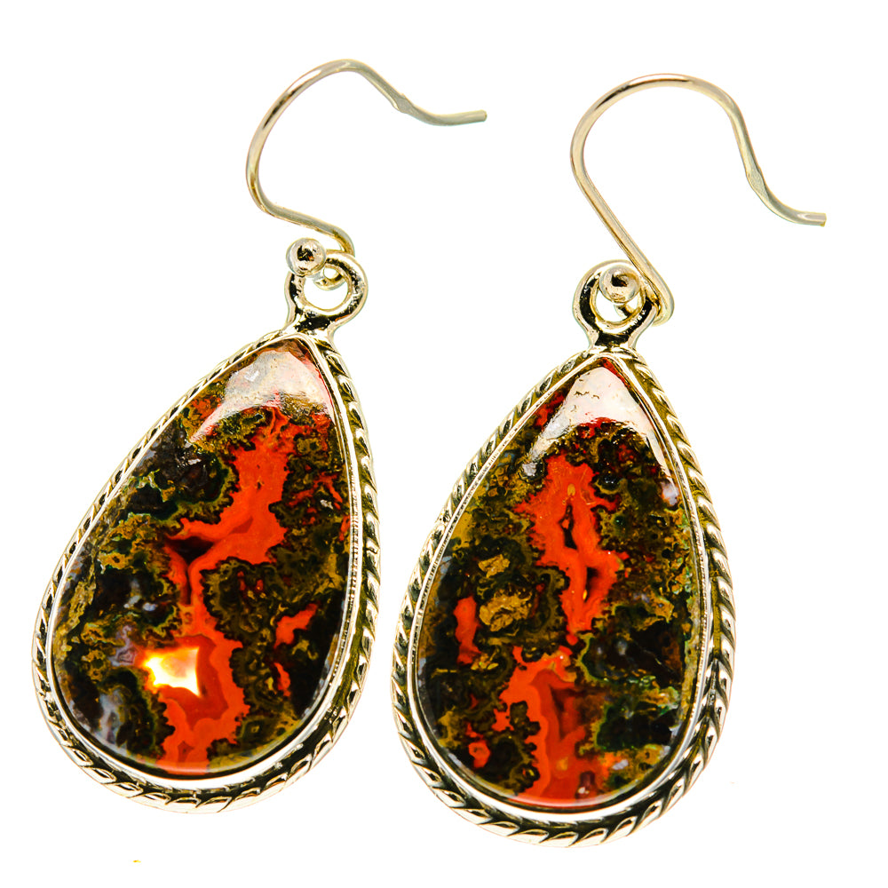 Moroccan Agate Earrings handcrafted by Ana Silver Co - EARR416910