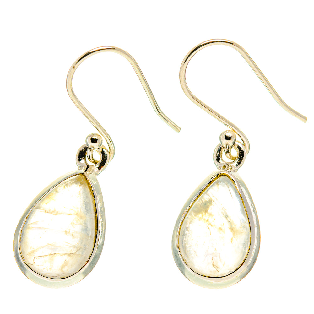 Rainbow Moonstone Earrings handcrafted by Ana Silver Co - EARR416913