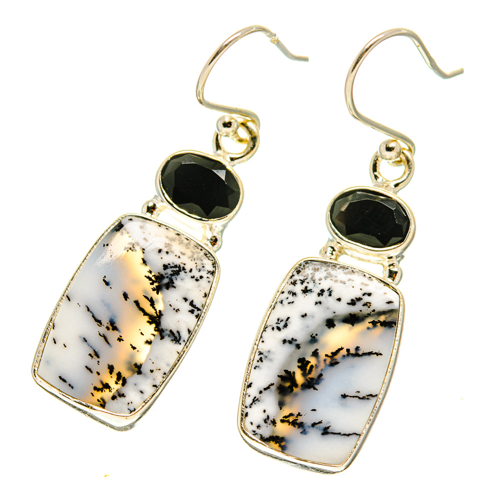 Dendritic Opal Earrings handcrafted by Ana Silver Co - EARR416925