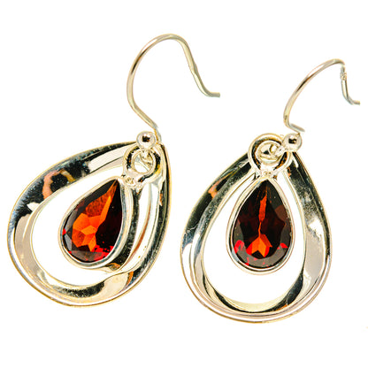 Garnet Earrings handcrafted by Ana Silver Co - EARR416926
