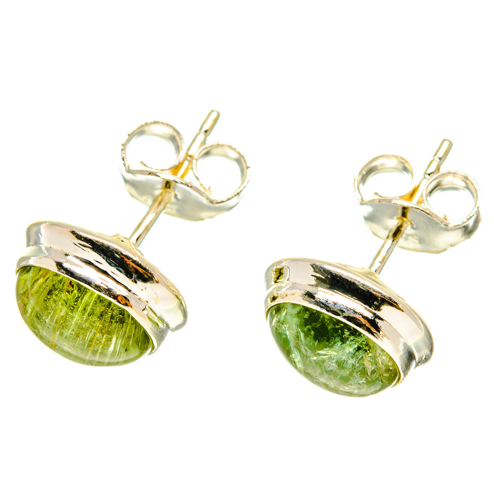 Green Tourmaline Earrings handcrafted by Ana Silver Co - EARR416927