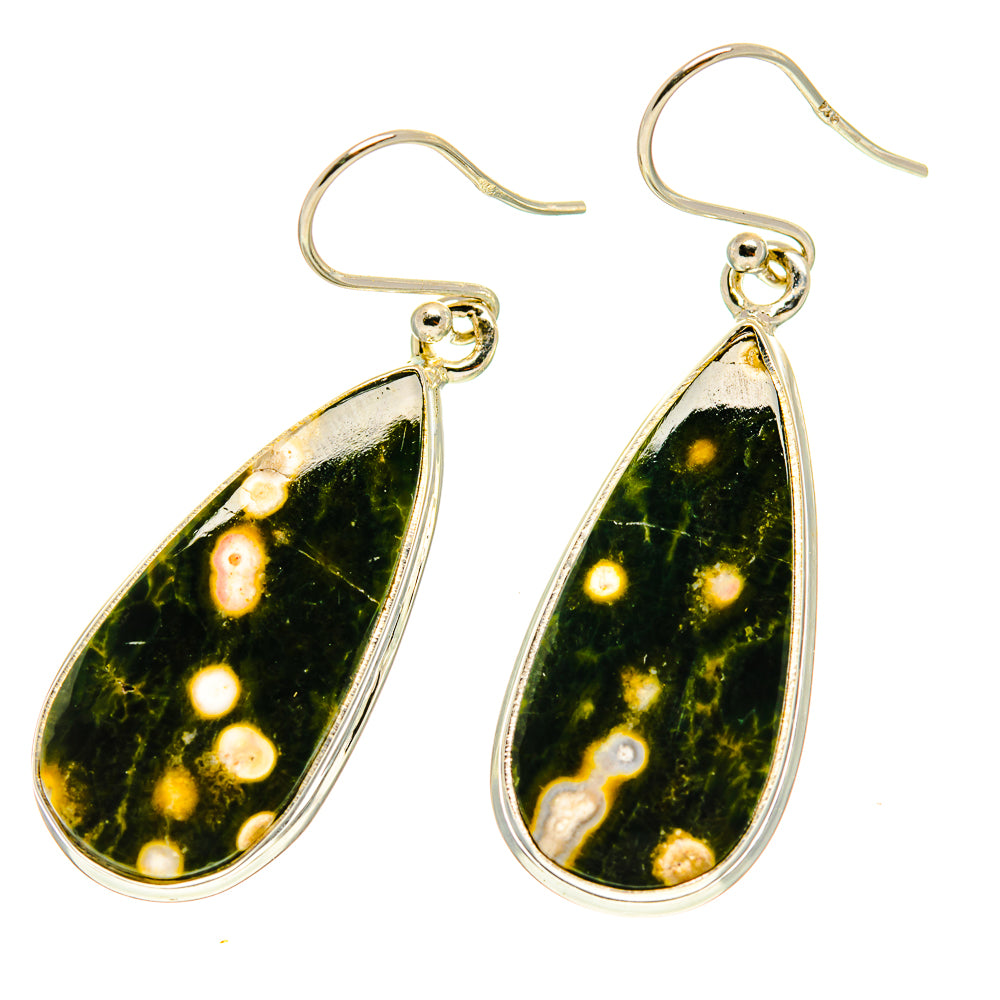 Ocean Jasper Earrings handcrafted by Ana Silver Co - EARR416928