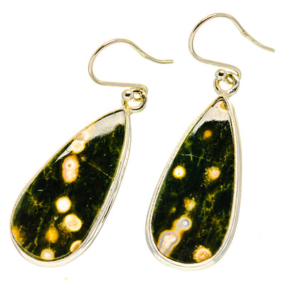 Ocean Jasper Earrings handcrafted by Ana Silver Co - EARR416928