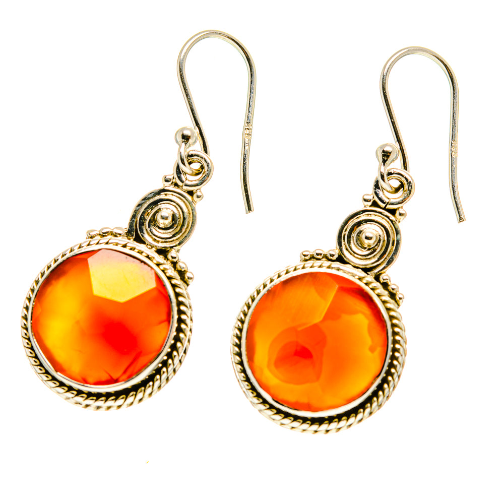 Carnelian Earrings handcrafted by Ana Silver Co - EARR416936
