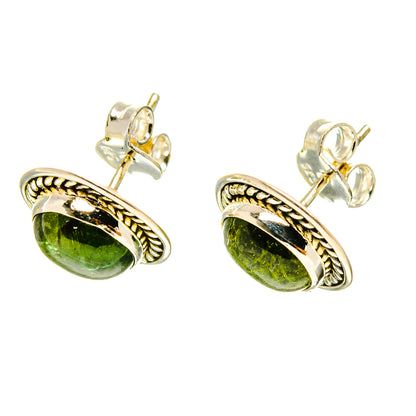 Green Tourmaline Earrings handcrafted by Ana Silver Co - EARR416941