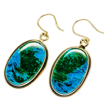 Chrysocolla Earrings handcrafted by Ana Silver Co - EARR416942