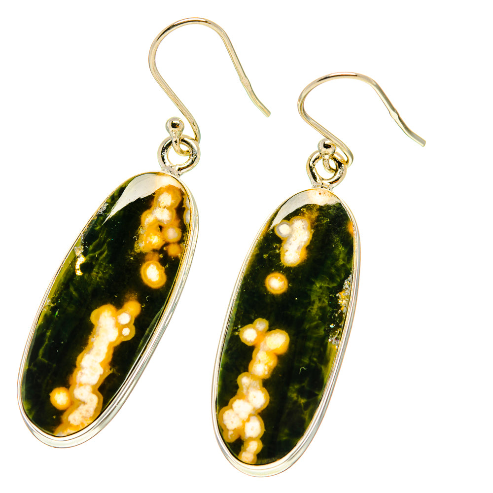 Ocean Jasper Earrings handcrafted by Ana Silver Co - EARR416944