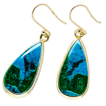 Chrysocolla Earrings handcrafted by Ana Silver Co - EARR416946