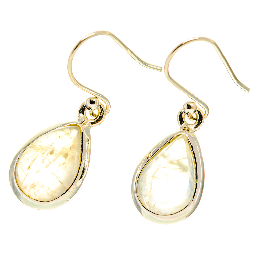 Rainbow Moonstone Earrings handcrafted by Ana Silver Co - EARR416949