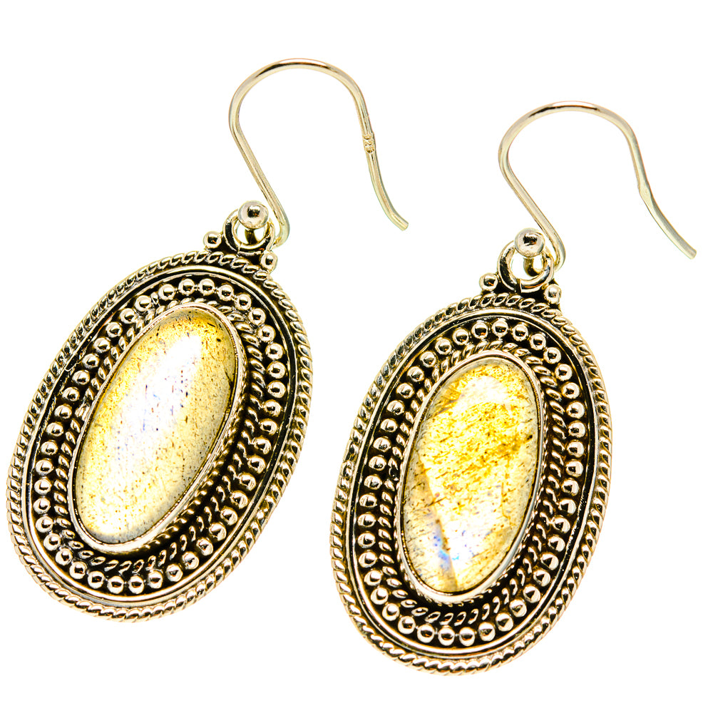 Labradorite Earrings handcrafted by Ana Silver Co - EARR416952