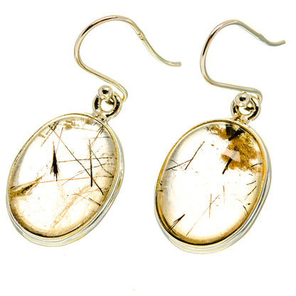 Tourmalinated Quartz Earrings handcrafted by Ana Silver Co - EARR416962