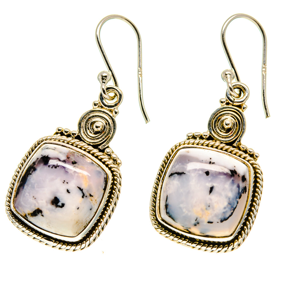 Dendritic Opal Earrings handcrafted by Ana Silver Co - EARR416964